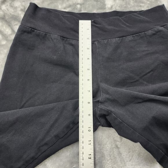 Maurices Pants Womens M Black Pull On Low Rise Skinny Crop Capri Stretch Chino - Picture 7 of 10